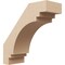 Ekena Millwork 3-inch W x 8-inch D x 8-inch H Pescadero Rough Cedar Woodgrain TimberThane Knee Brace, Primed BRCUR03X08X08PECRCPR - alternate 1